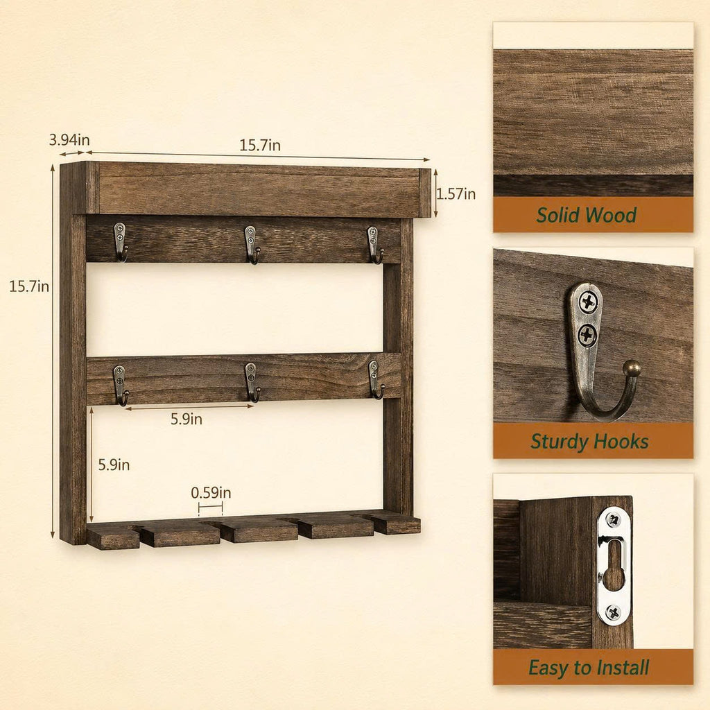 Wall-Mounted Mug Storage Rack