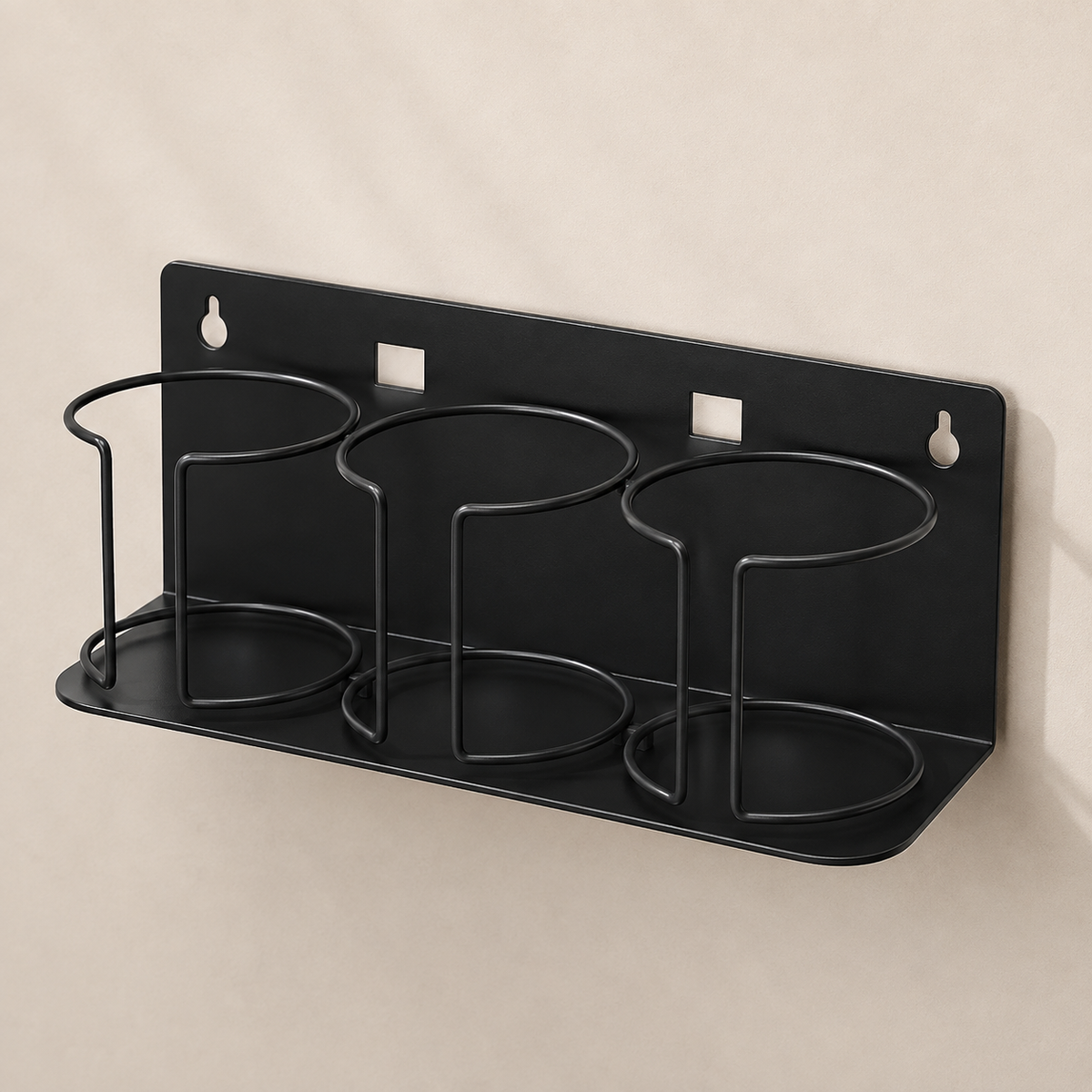 Magnetic 3-Cup Holder Rack
