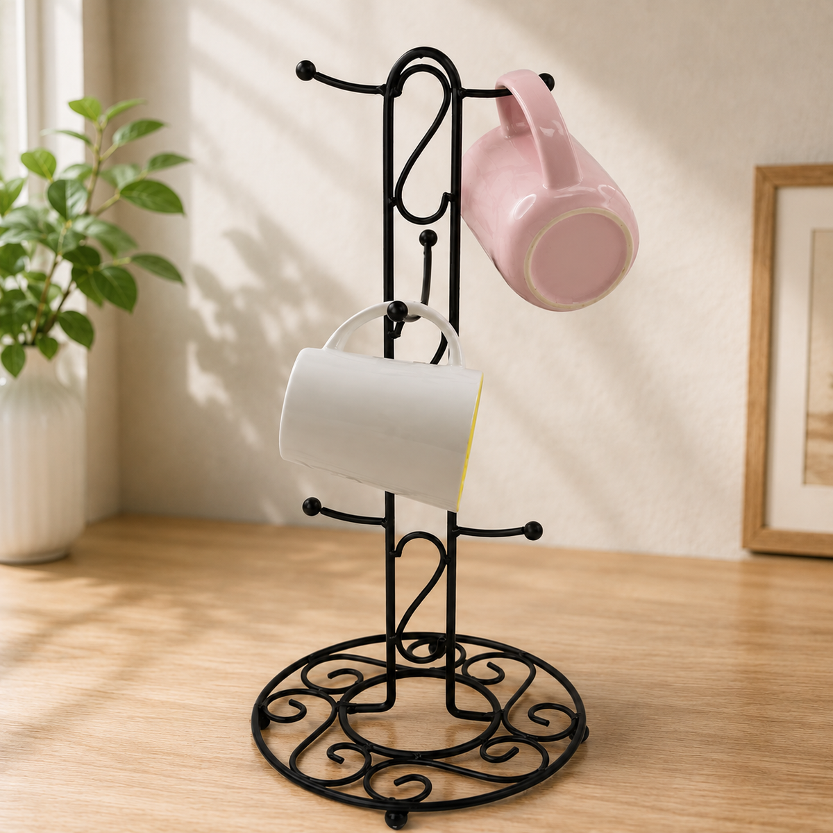 Metal Coffee Mug Tree Stand