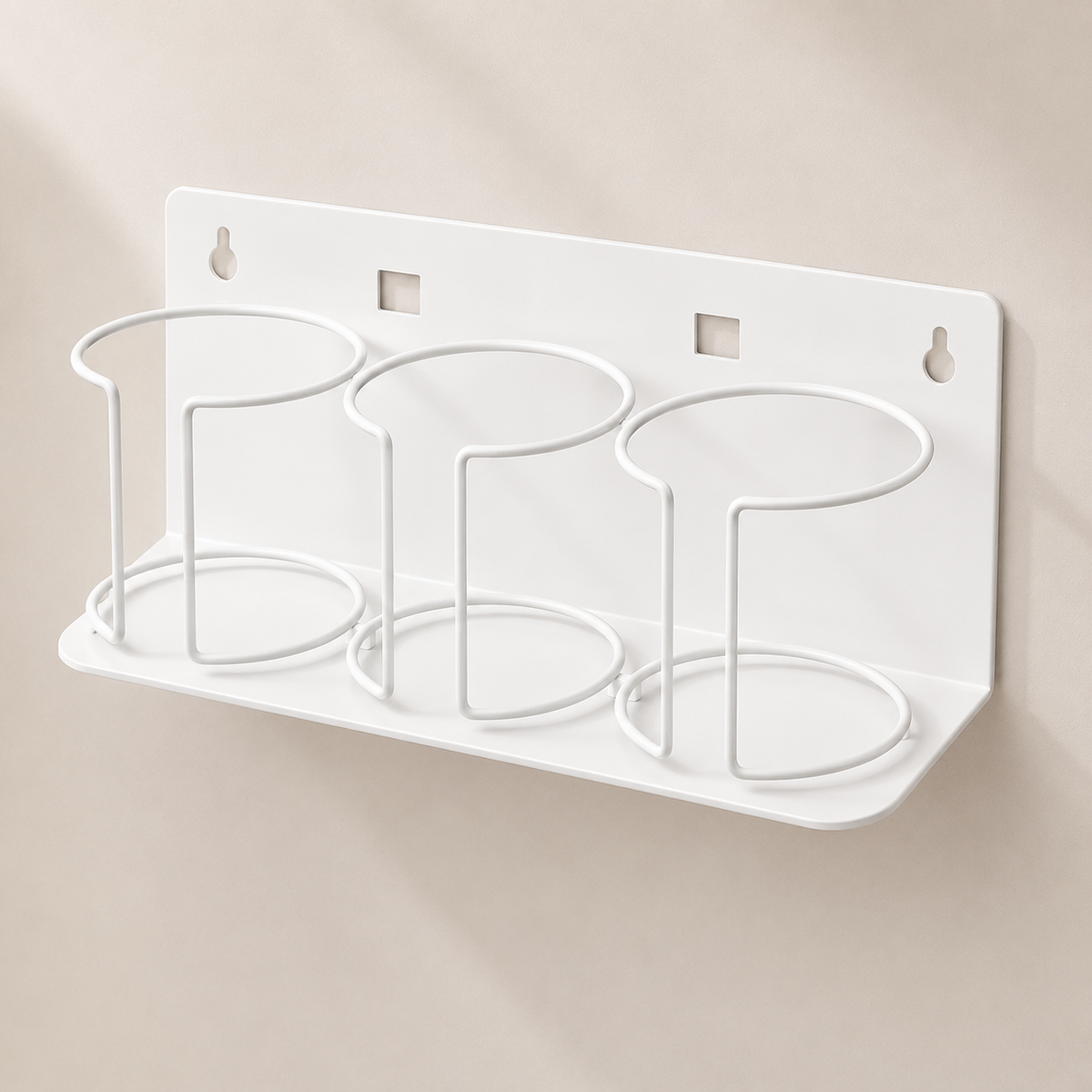 Magnetic 3-Cup Holder Rack