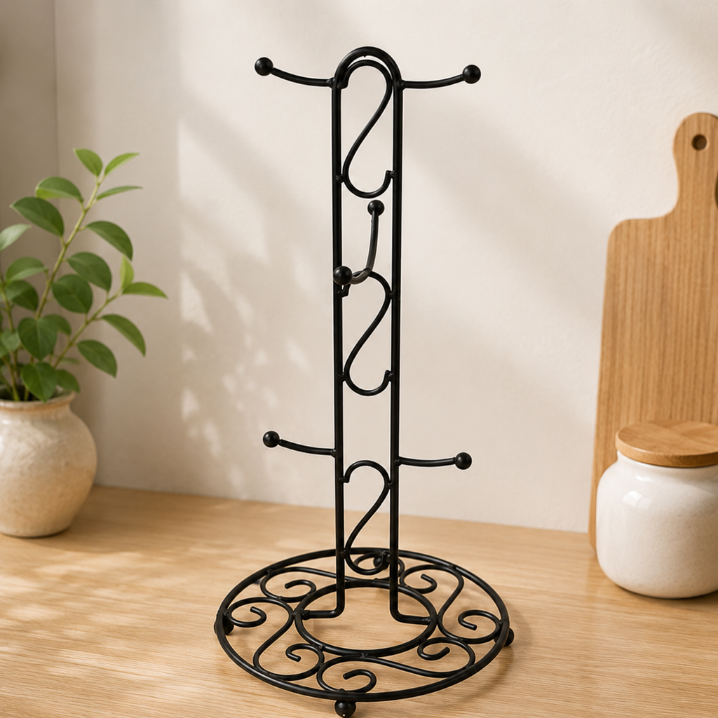 Metal Coffee Mug Tree Stand