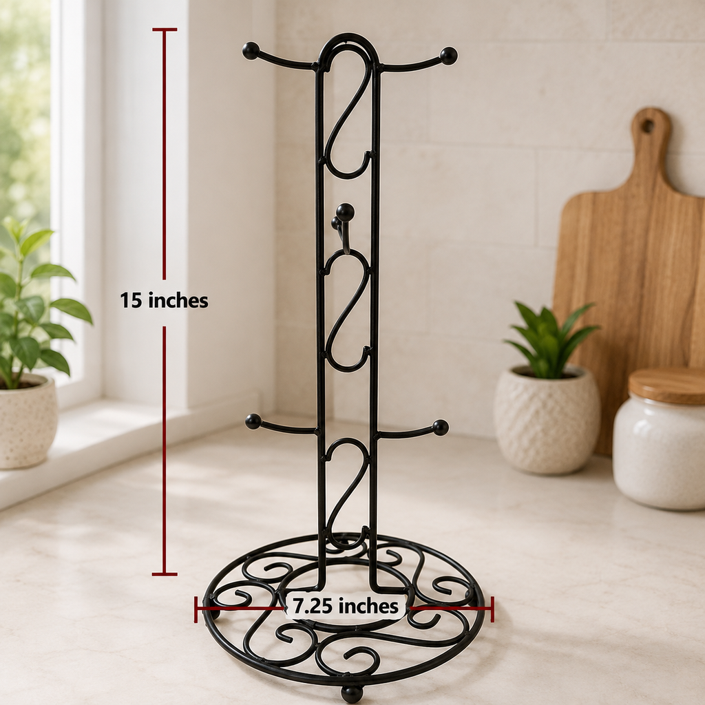 Metal Coffee Mug Tree Stand