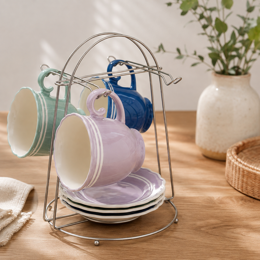 9-Piece Mug Rack Set