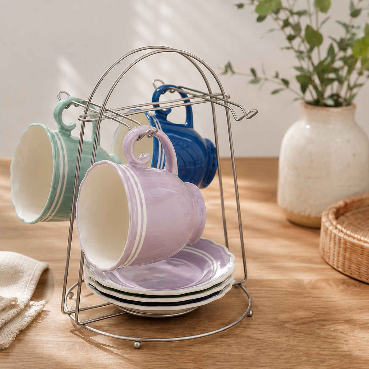 9-Piece Mug Rack Set