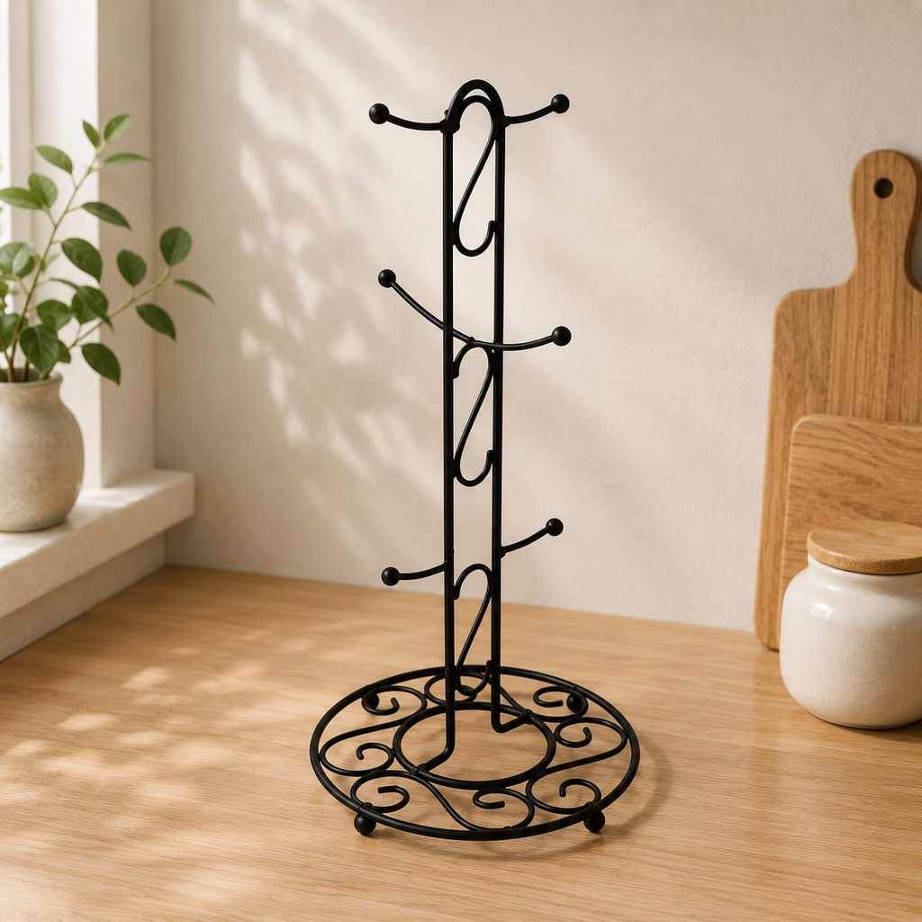 Metal Coffee Mug Tree Stand